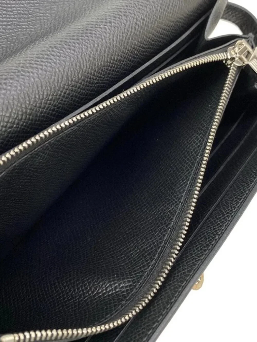 HERMES Kelly Wallet Long - Black Veau Epsom Y Long Wallet - Picture 5 of 13